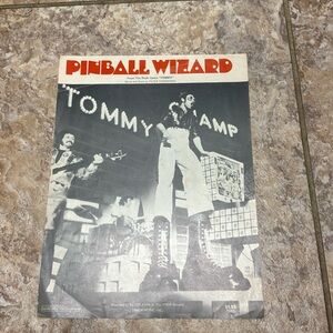 1969 pinball wizard piano sheet music vintage good condition